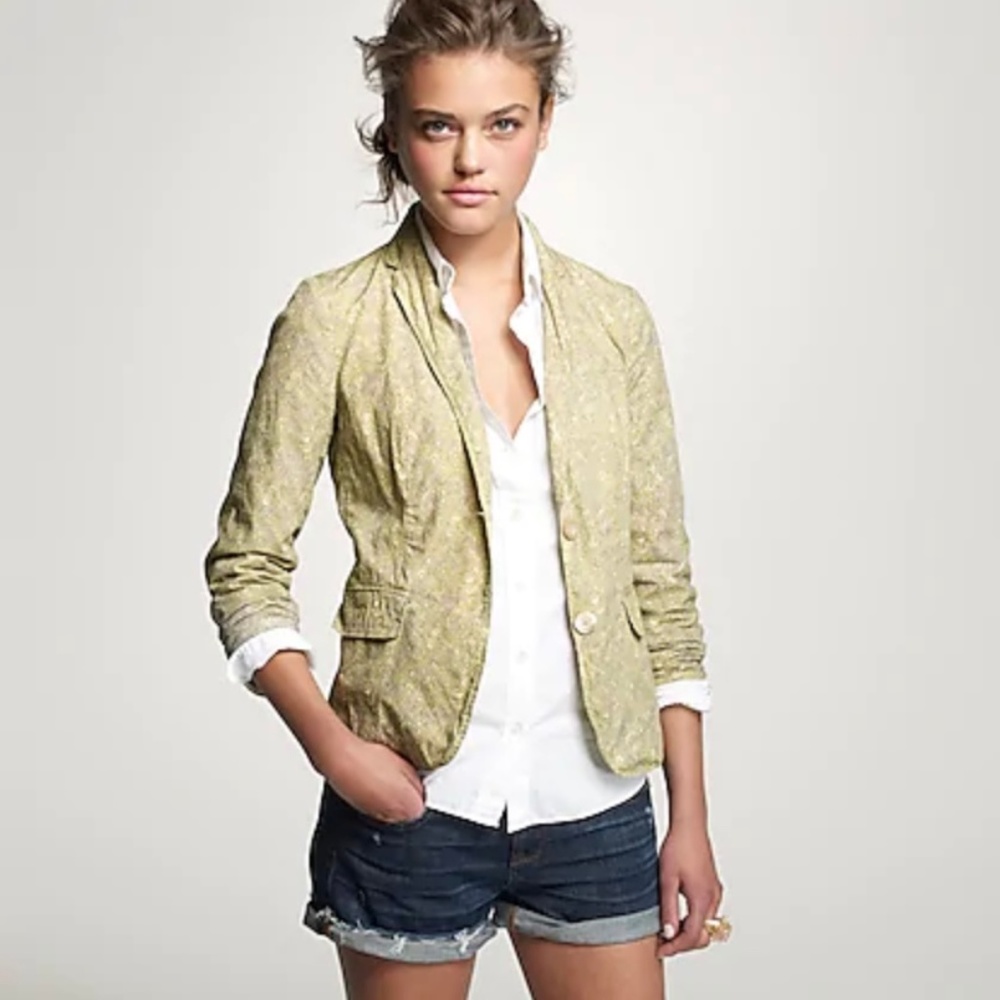 J. Crew Collection Paisley Poem Blazer - Size 4